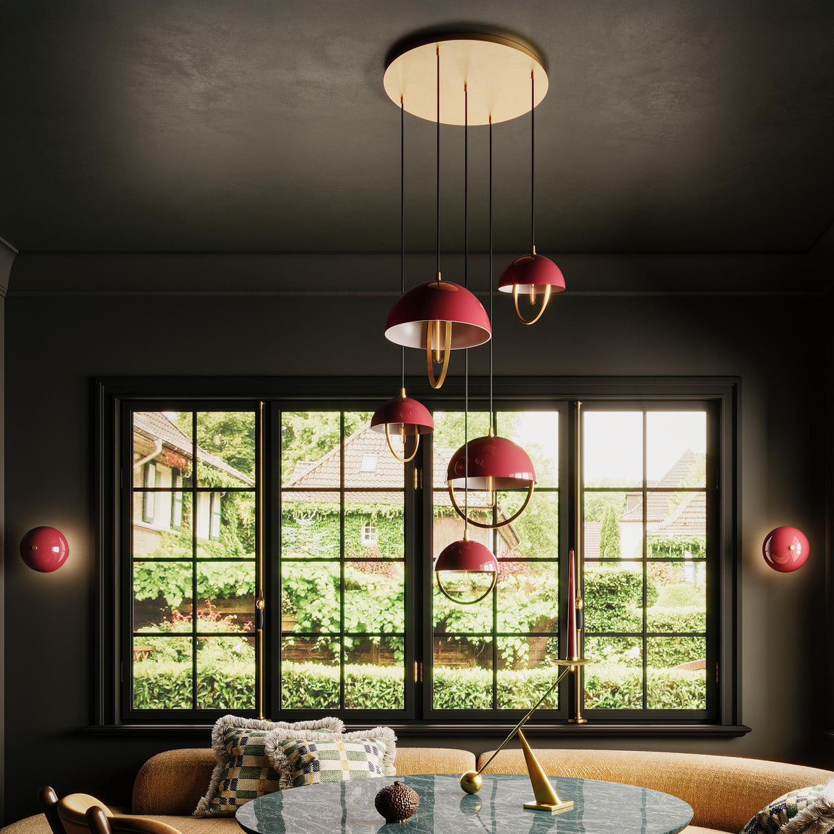 Robert Abbey (589OX) 30" x 30" MAVISTEN EDITION COPERNICA PENDANT