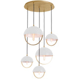 Robert Abbey (589WHT) 30" x 30" MAVISTEN EDITION COPERNICA PENDANT