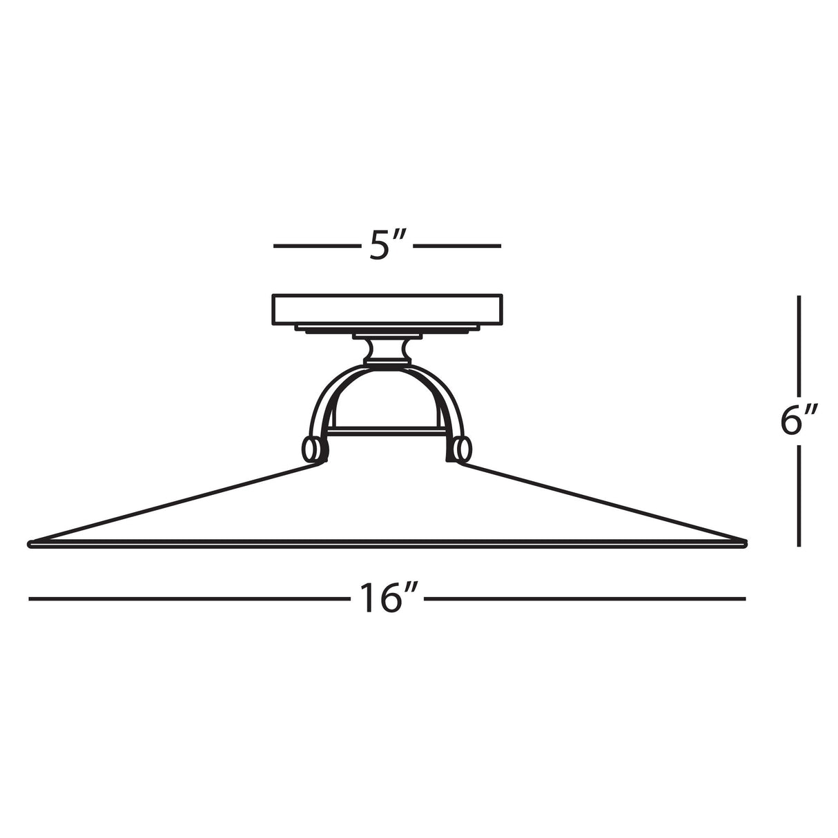 Robert Abbey (614) 15.88" x 5.88" RICO ESPINET ARIAL FLUSHMOUNT