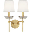 Robert Abbey (609C) 14.75" x 18" CRISTALLO WALL SCONCE