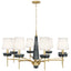 Robert Abbey (625) 41" x 23.25" CRISTALLO CHANDELIER