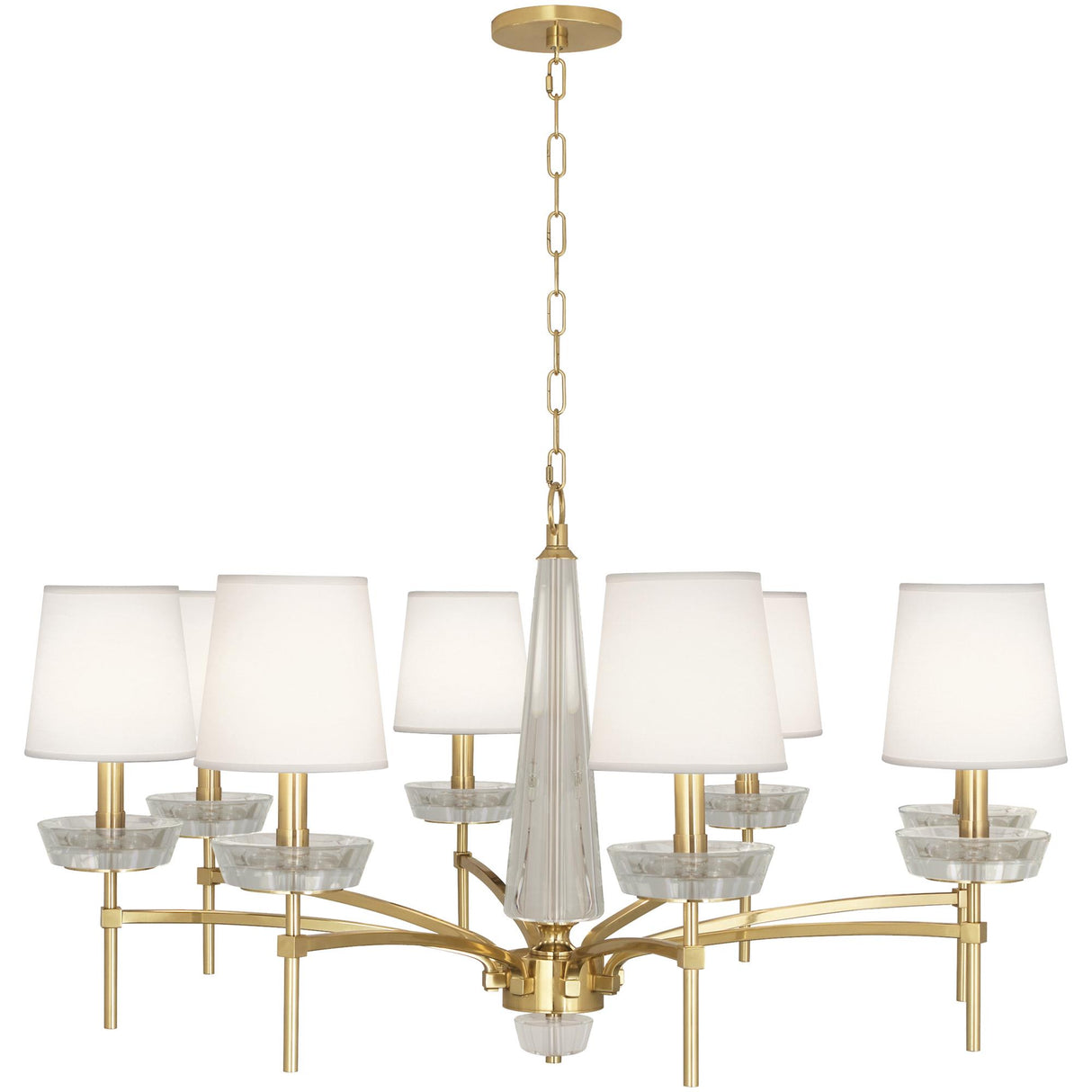 Robert Abbey (625C) 41" x 23.25" CRISTALLO CHANDELIER