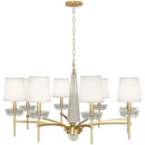 Robert Abbey (625C) 41" x 23.25" CRISTALLO CHANDELIER