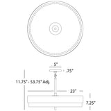 Robert Abbey (918) 23" x 7" ELLIOTT PENDANT