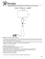 Robert Abbey (9869) 5.75" x 30.38" DAL TABLE LAMP