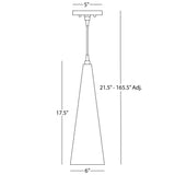 Robert Abbey (9873) 6" x 17.75" DAL PENDANT