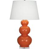 Robert Abbey (A352X) 10" x 33" TRIPLE GOURD TABLE LAMP