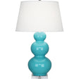 Robert Abbey (A362X) 10" x 33" TRIPLE GOURD TABLE LAMP