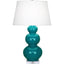 Robert Abbey (A363X) 10" x 33" TRIPLE GOURD TABLE LAMP