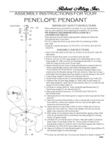 Robert Abbey (A808) 25.5" x 14.5" PENELOPE PENDANT