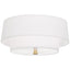 Robert Abbey (AW143) 17" x 9.5" DECKER FLUSHMOUNT
