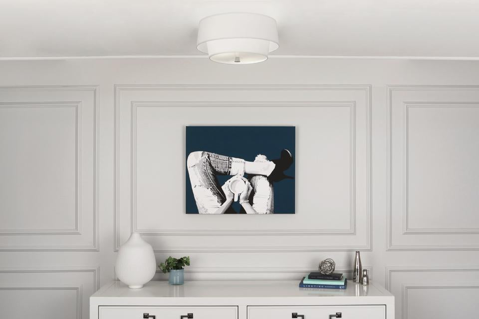 Robert Abbey (AW143) 17" x 9.5" DECKER FLUSHMOUNT