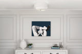 Robert Abbey (AW143) 17" x 9.5" DECKER FLUSHMOUNT