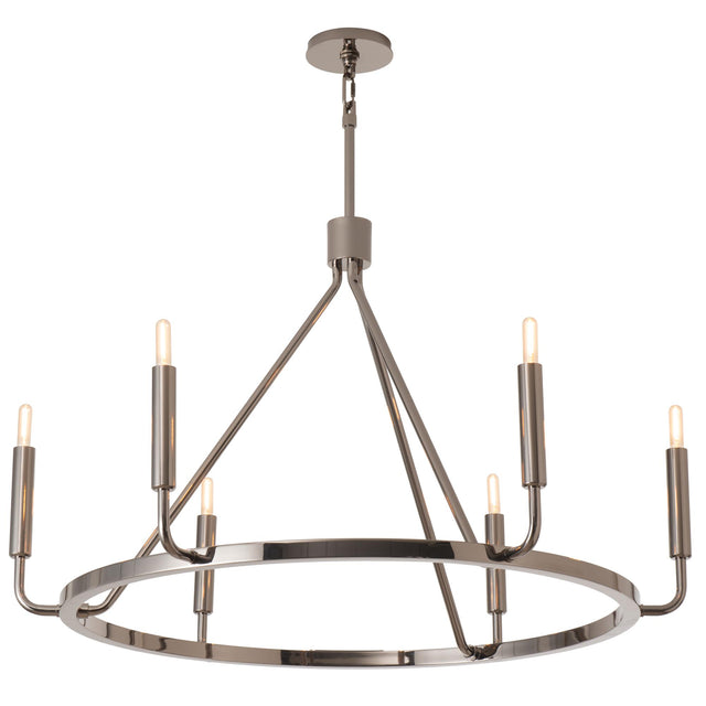 Robert Abbey (B1408) 37.5" x 23.5" MAVISTEN EDITION CARBONIA CHANDELIER