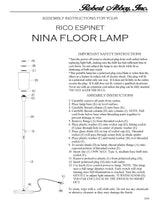 Robert Abbey (B2068) 12" x 70.5" RICO ESPINET NINA TORCHIERE