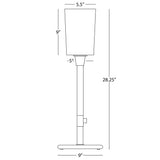 Robert Abbey (B2069) 8.88" x 28.25" RICO ESPINET NINA TABLE LAMP