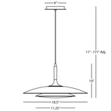 Robert Abbey (B3390) 18.5" x 10" AXIOM PENDANT