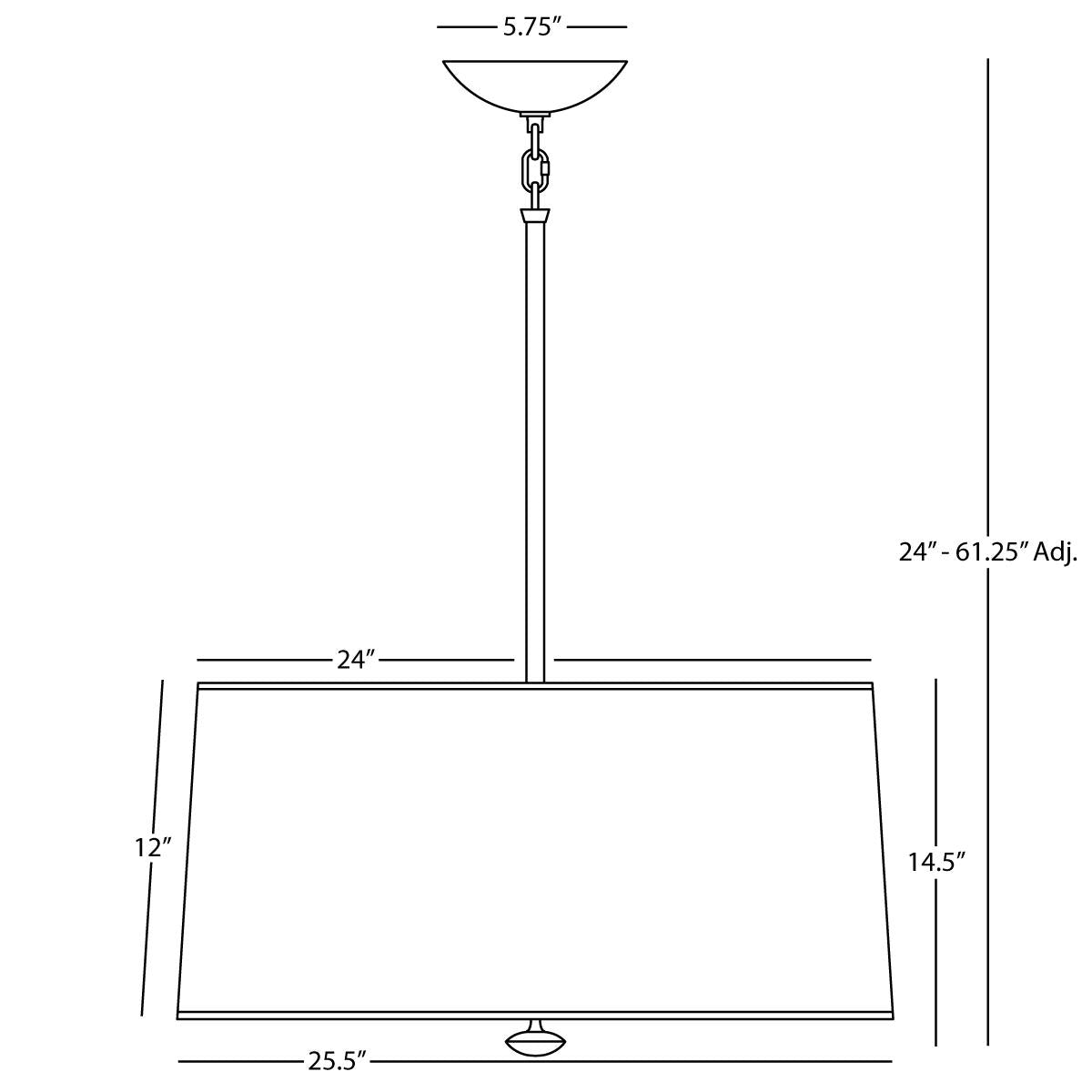 Robert Abbey (B808) 13.25" x 14.5" PENELOPE PENDANT