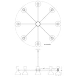 Robert Abbey (BB09LY) 57" x 10.19" CLARE CHANDELIER