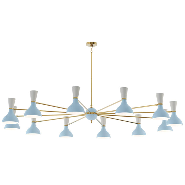 Robert Abbey (BB12LY) 76" x 10.19" CLARE CHANDELIER