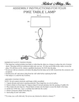 Robert Abbey (BN994) 11.5" x 31.88" PIKE TABLE LAMP