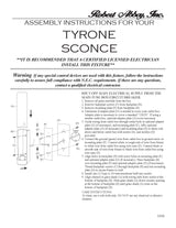 Robert Abbey (C1310) 4" x 12" TYRONE WALL SCONCE