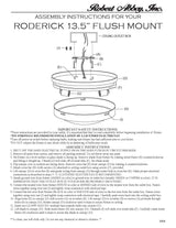Robert Abbey (C1314) 12.25" x 4" RODERICK FLUSHMOUNT