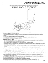 Robert Abbey (C1324) 3.94" x 13" HALO WALL SCONCE