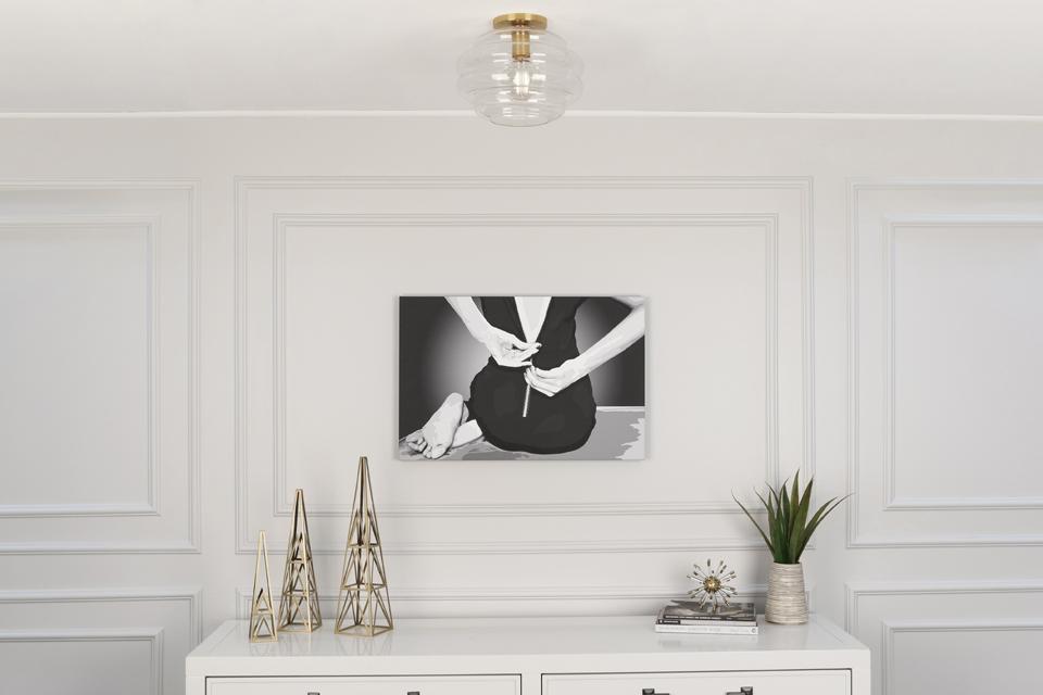 Robert Abbey (CL64) 11.75" x 9.25" HORIZON FLUSHMOUNT
