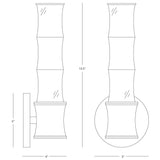 Robert Abbey (DY69) 5" x 13.38" KANE WALL SCONCE