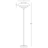 Robert Abbey (EB978) 17" x 60.38" PIERCE FLOOR LAMP