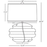 Robert Abbey (GY60) 15.63" x 24.75" HORIZON TABLE LAMP