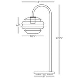 Robert Abbey (GY62) 8.63" x 27.75" HORIZON TABLE LAMP