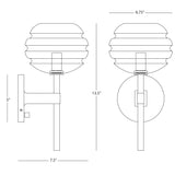 Robert Abbey (GY66) 6.75" x 13.5" HORIZON WALL SCONCE