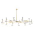 Robert Abbey (LY12LY) 76" x 10.19"-0" CLARE CHANDELIER