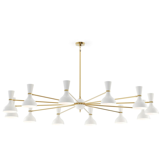 Robert Abbey (LY12LY) 76" x 10.19"-0" CLARE CHANDELIER