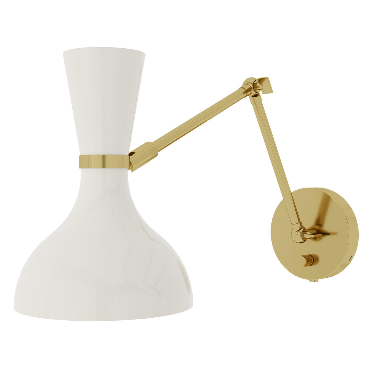 Robert Abbey (LY18LY) 7" x 10.13"-25.25" CLARE WALL SCONCE