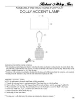 Robert Abbey (MB801) 7.75" x 21.38" DOLLY ACCENT LAMP