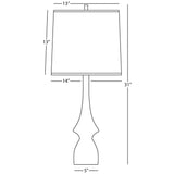 Robert Abbey (MCL10) 5.38" x 31" JASMINE TABLE LAMP