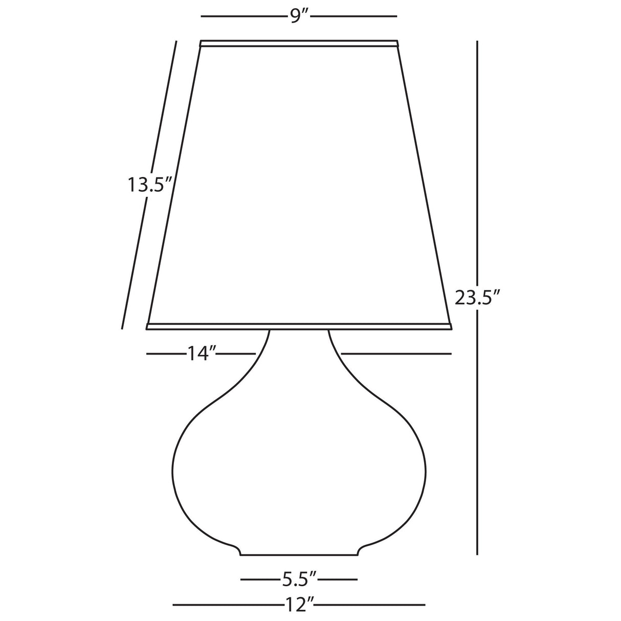 Robert Abbey (MCL91) 11.88" x 23.5" JUNE ACCENT LAMP