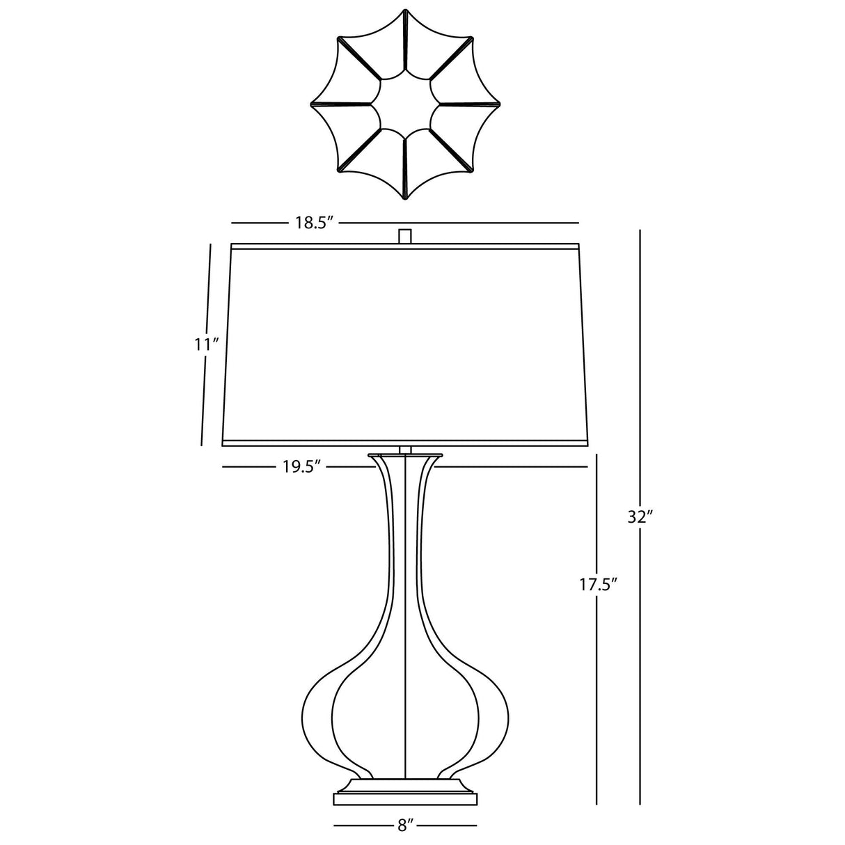 Robert Abbey (MCL94) 11.5" x 31.88" PIKE TABLE LAMP