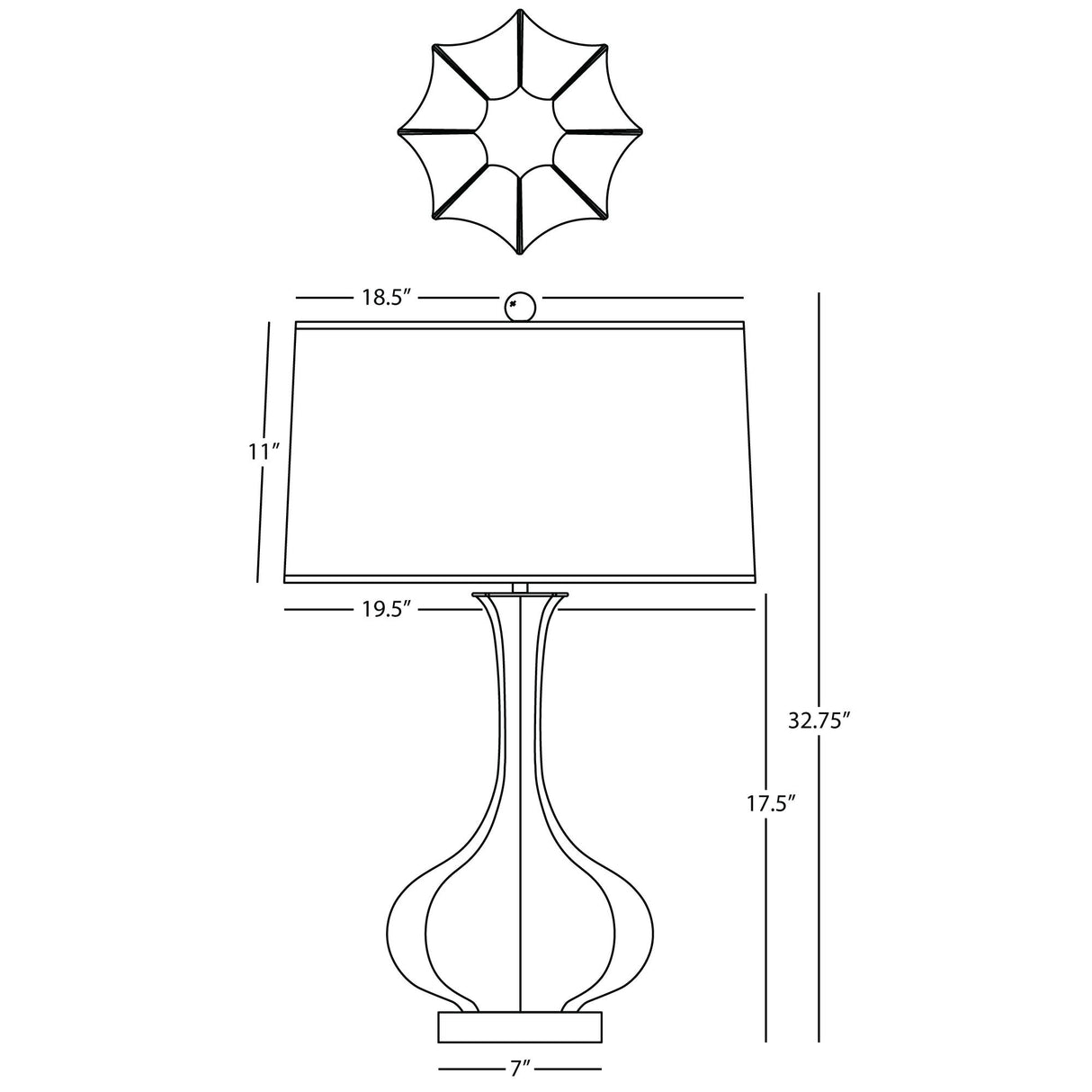 Robert Abbey (MCL96) 11.5" x 32.75" PIKE TABLE LAMP