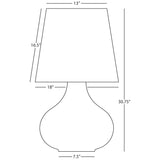 Robert Abbey (MCL99) 15.75" x 30.75" JUNE TABLE LAMP