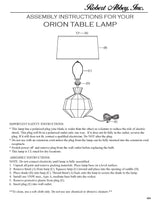 Robert Abbey (MCR17) 13.63" x 27" ORION TABLE LAMP