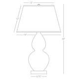 Robert Abbey (MLY62) 9.5" x 30" DOUBLE GOURD TABLE LAMP