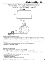 Robert Abbey (MMB18) 8.75" x 17.63" ORION ACCENT LAMP