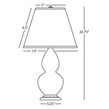 Robert Abbey (MST50) 6" x 22.75" SMALL DOUBLE GOURD ACCENT LAMP
