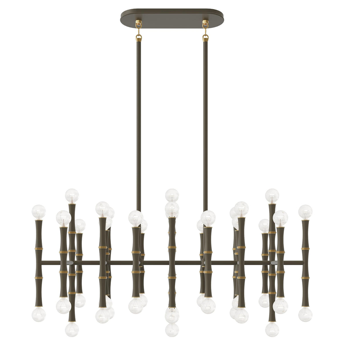 Robert Abbey (MST77) 38.25" x 16.38"-0" KANE CHANDELIER