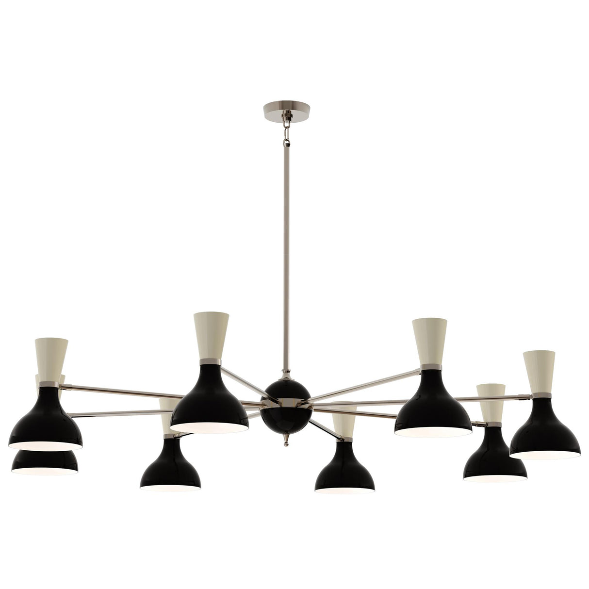 Robert Abbey (OS09BN) 57" x 10.19" CLARE CHANDELIER