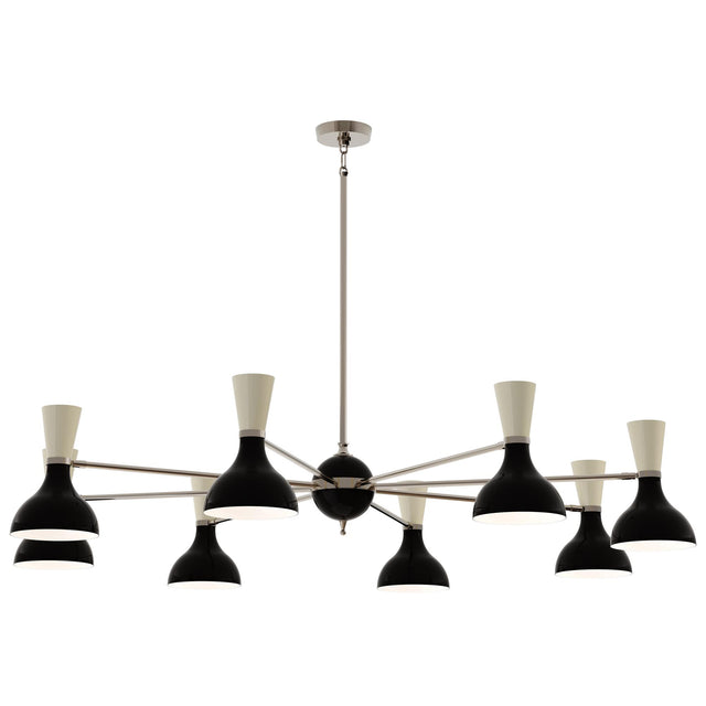 Robert Abbey (OS09BN) 57" x 10.19" CLARE CHANDELIER